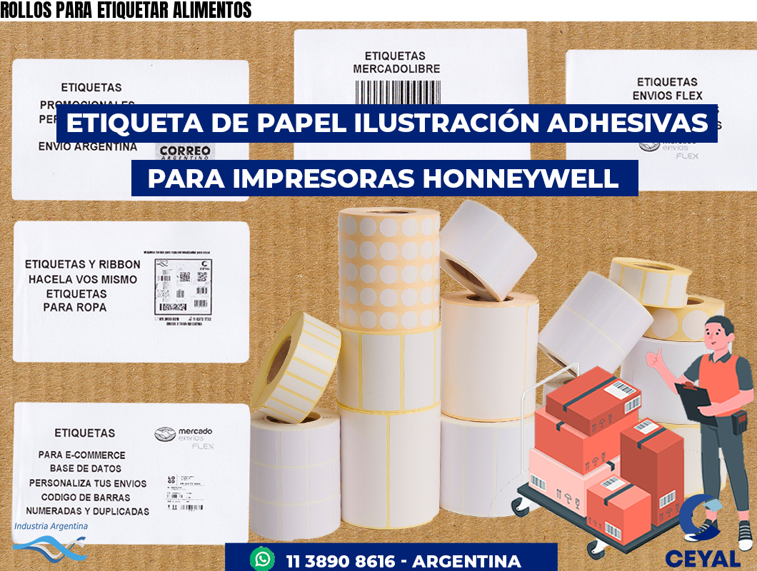 ROLLOS PARA ETIQUETAR ALIMENTOS