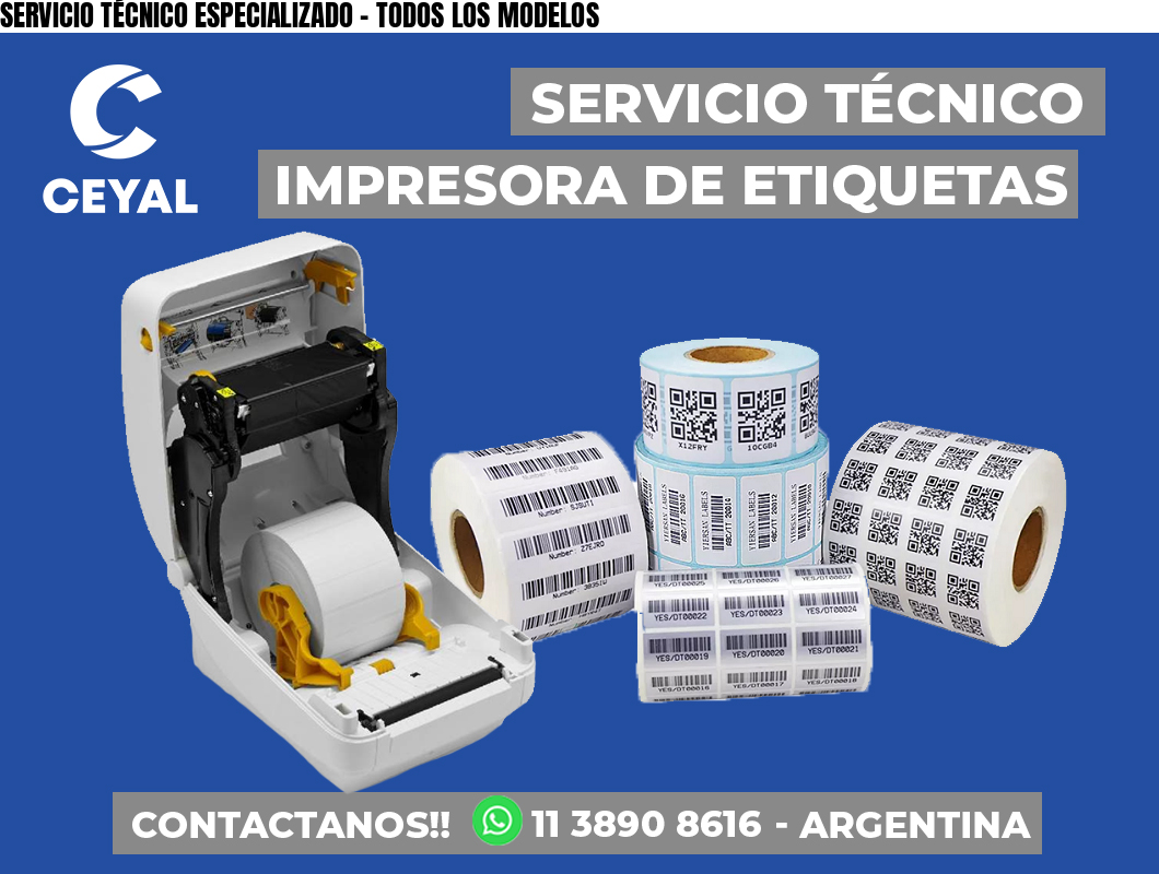 SERVICIO TÉCNICO ESPECIALIZADO – TODOS LOS MODELOS