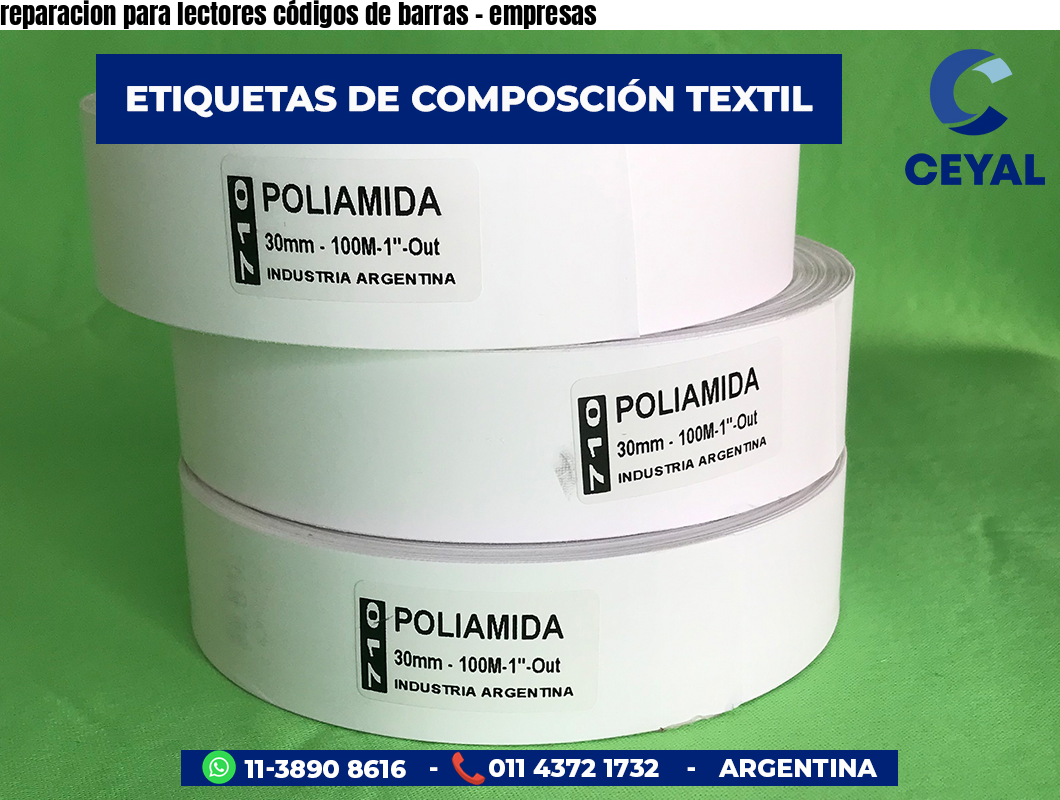reparacion para lectores códigos de barras - empresas