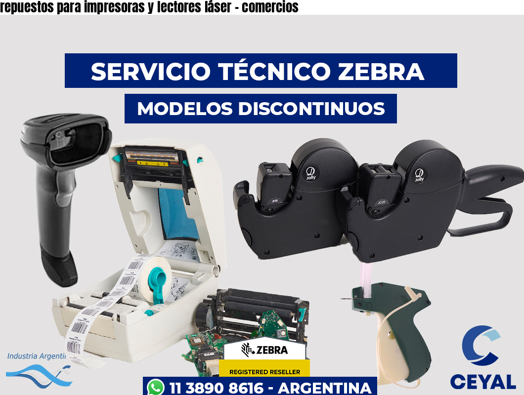 repuestos para impresoras y lectores láser – comercios