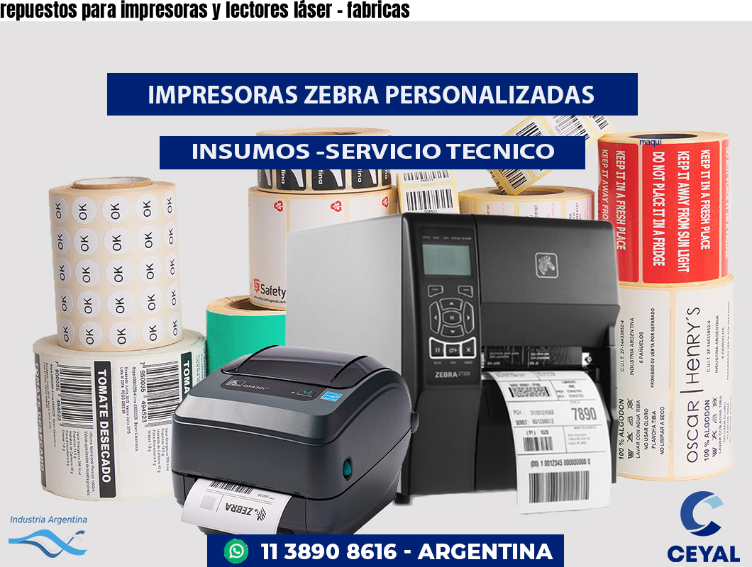repuestos para impresoras y lectores láser - fabricas