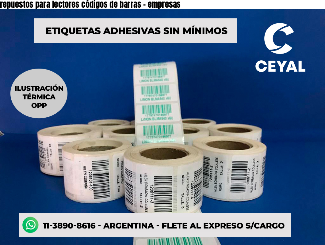 repuestos para lectores códigos de barras - empresas
