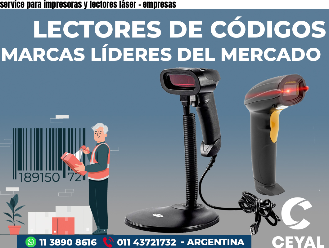 service para impresoras y lectores láser - empresas