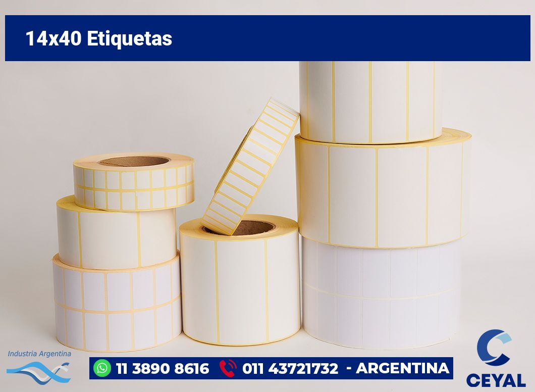 14×40 Etiquetas