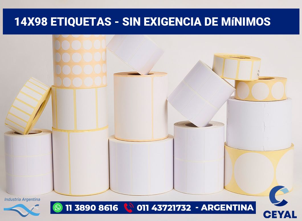 14×98 Etiquetas
