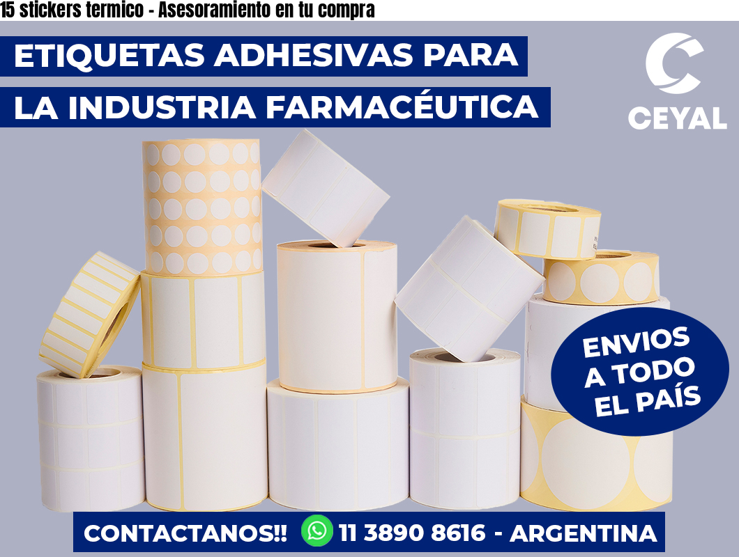 15 stickers termico - Asesoramiento en tu compra