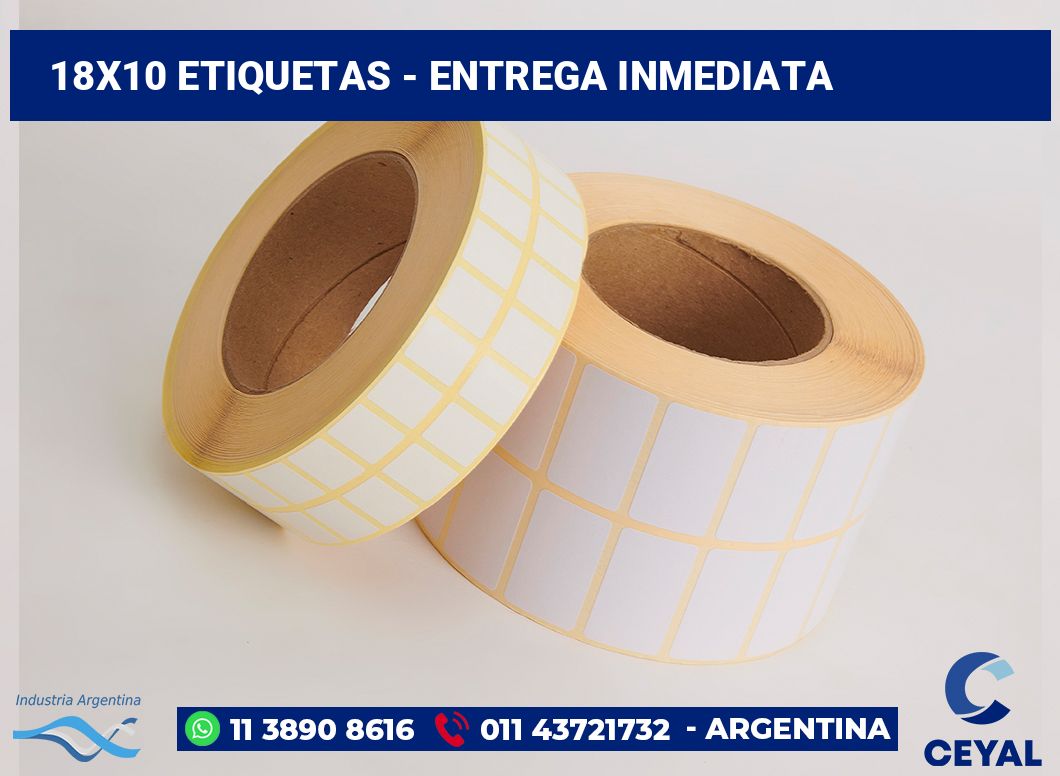 18x10 Etiquetas