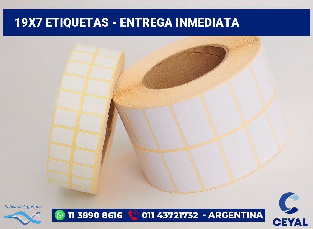 19×7 Etiquetas