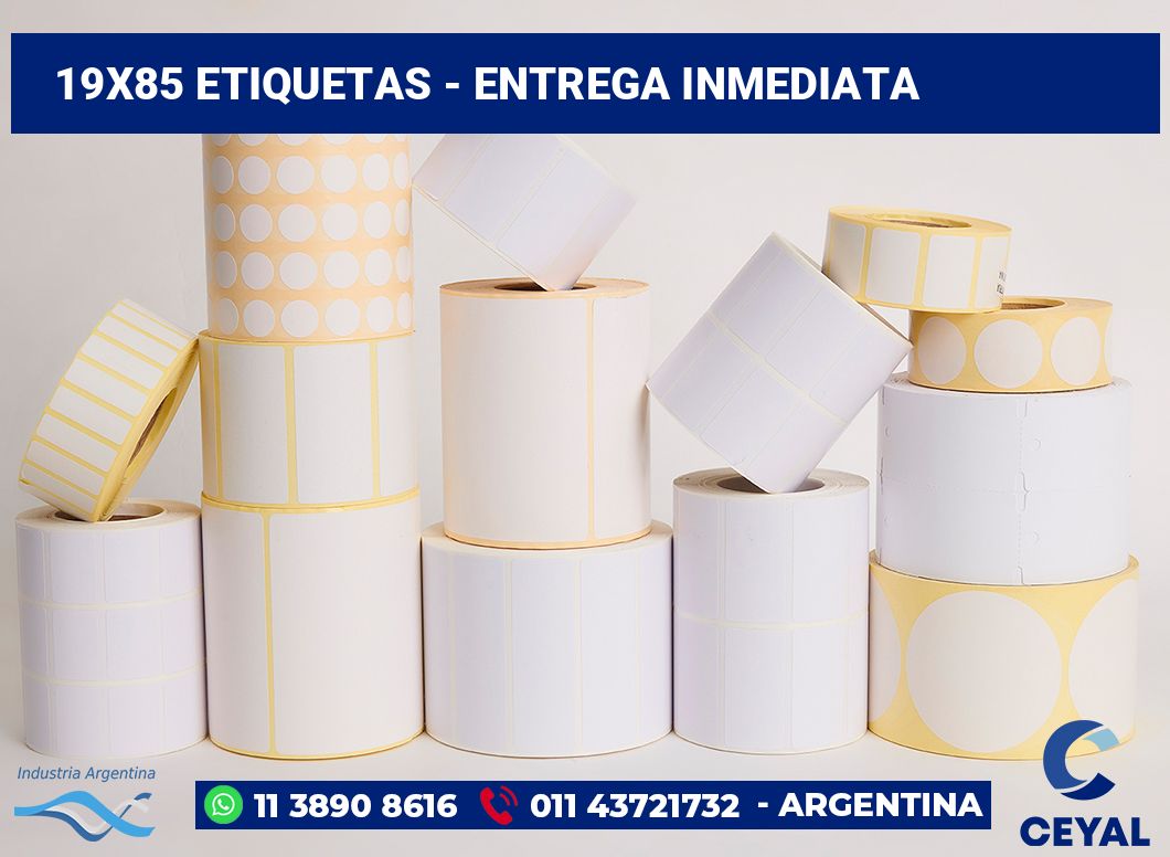 19×85 Etiquetas