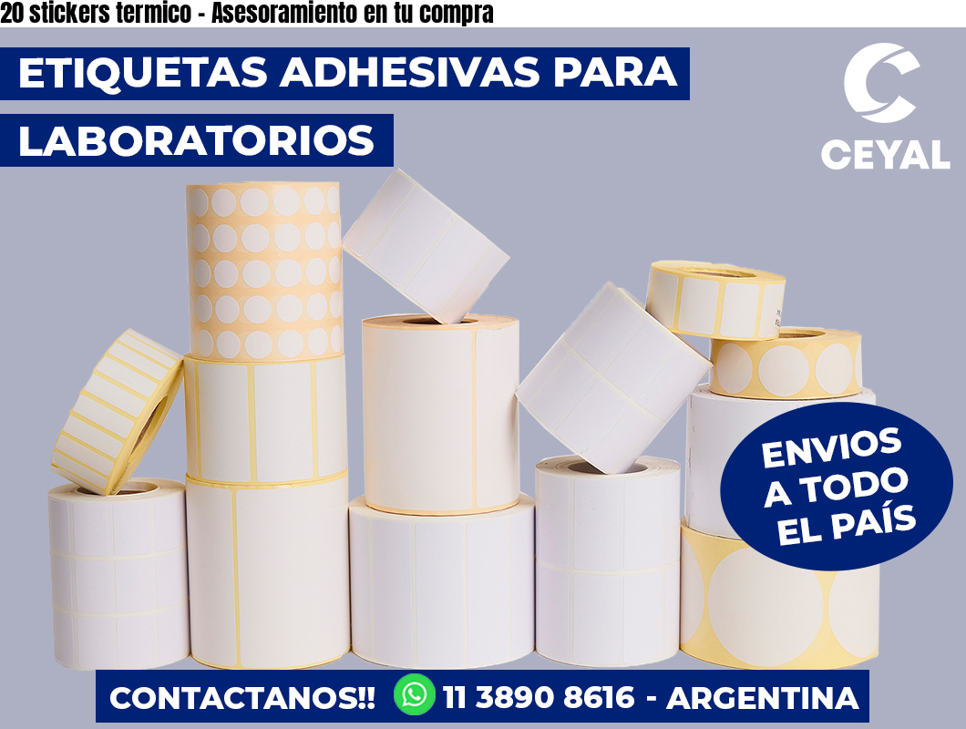 20 stickers termico – Asesoramiento en tu compra