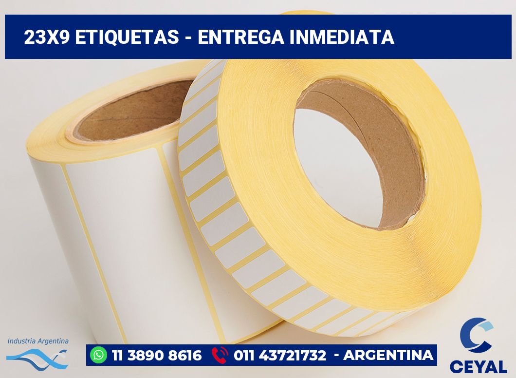 23×9 Etiquetas