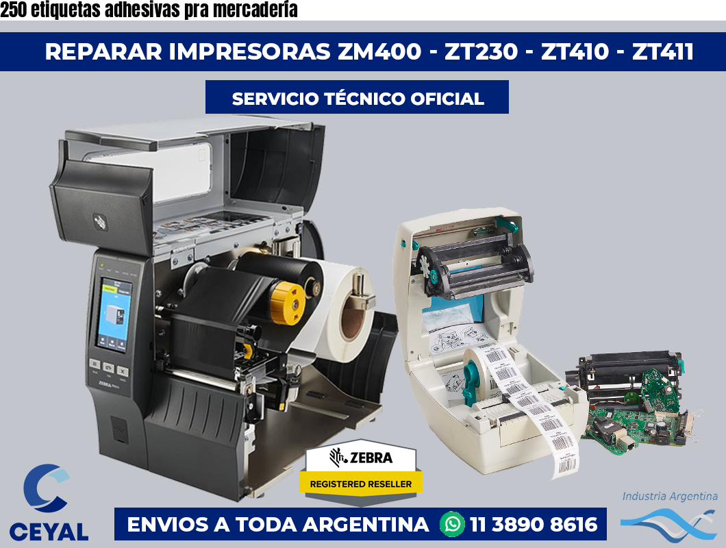 250 etiquetas adhesivas pra mercadería