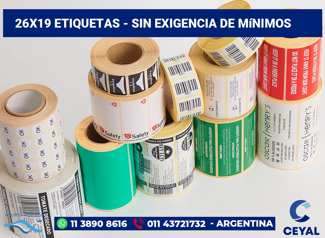 26×19 Etiquetas