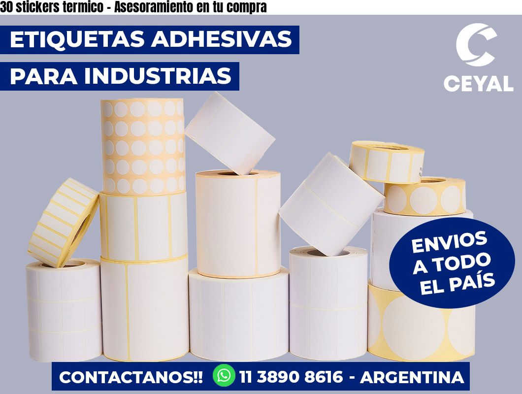 30 stickers termico – Asesoramiento en tu compra