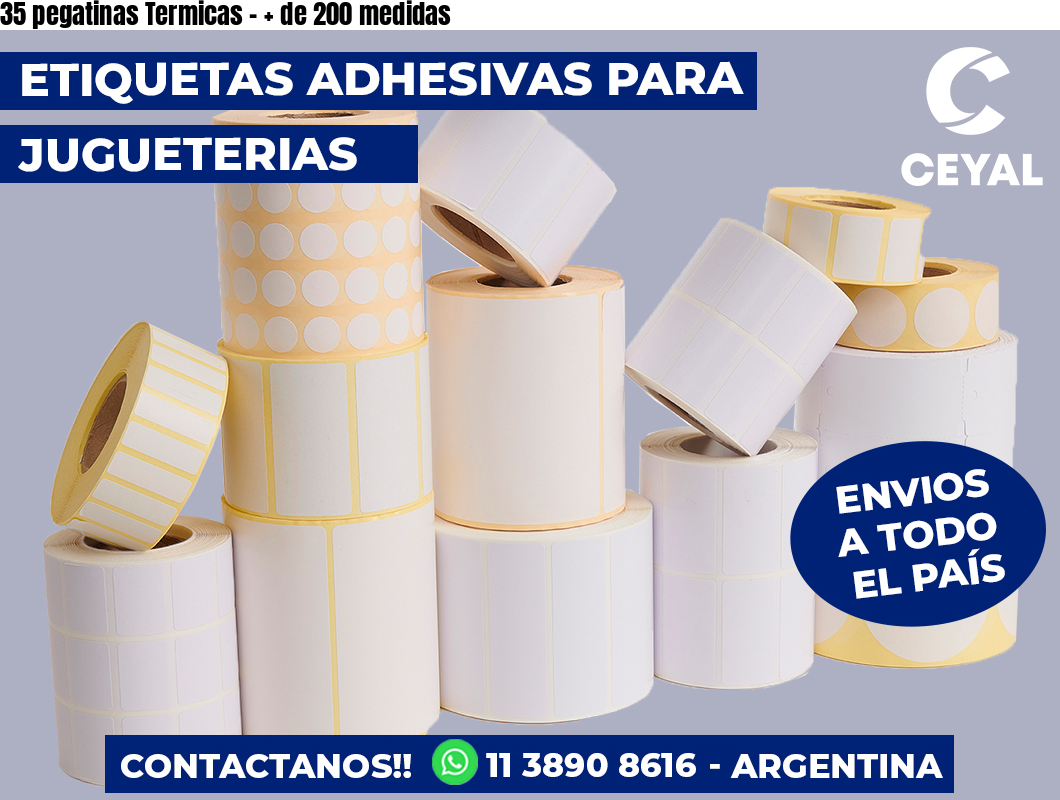 35 pegatinas Termicas - + de 200 medidas