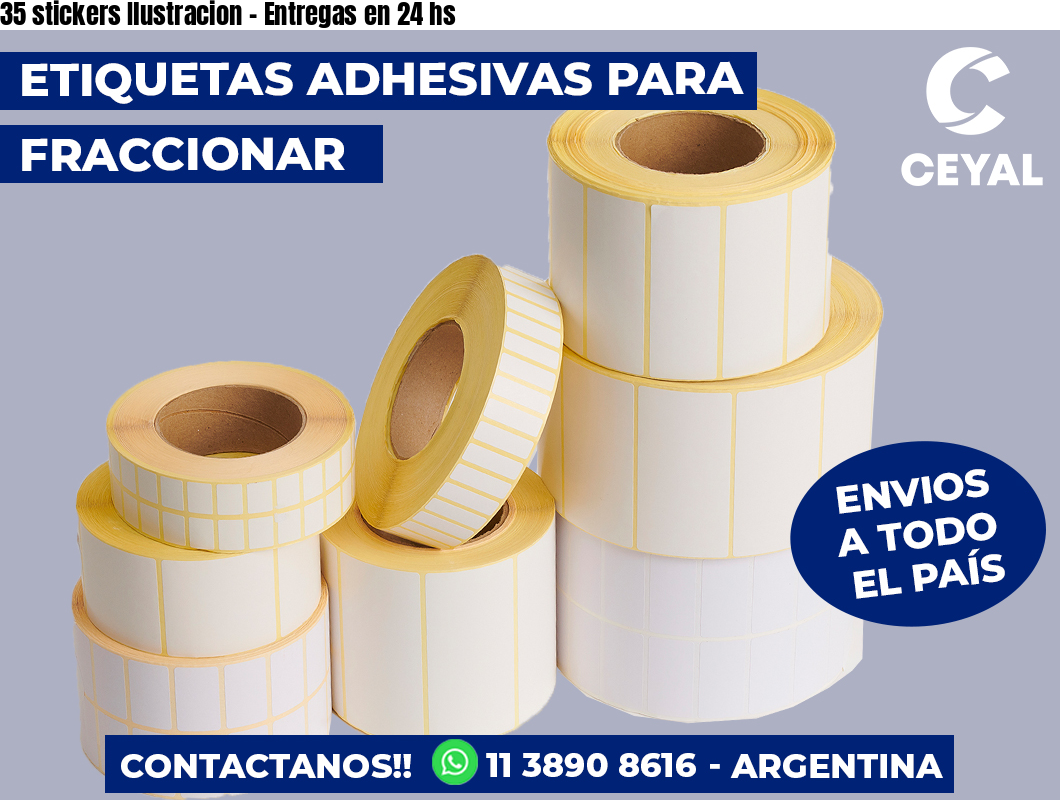 35 stickers Ilustracion – Entregas en 24 hs