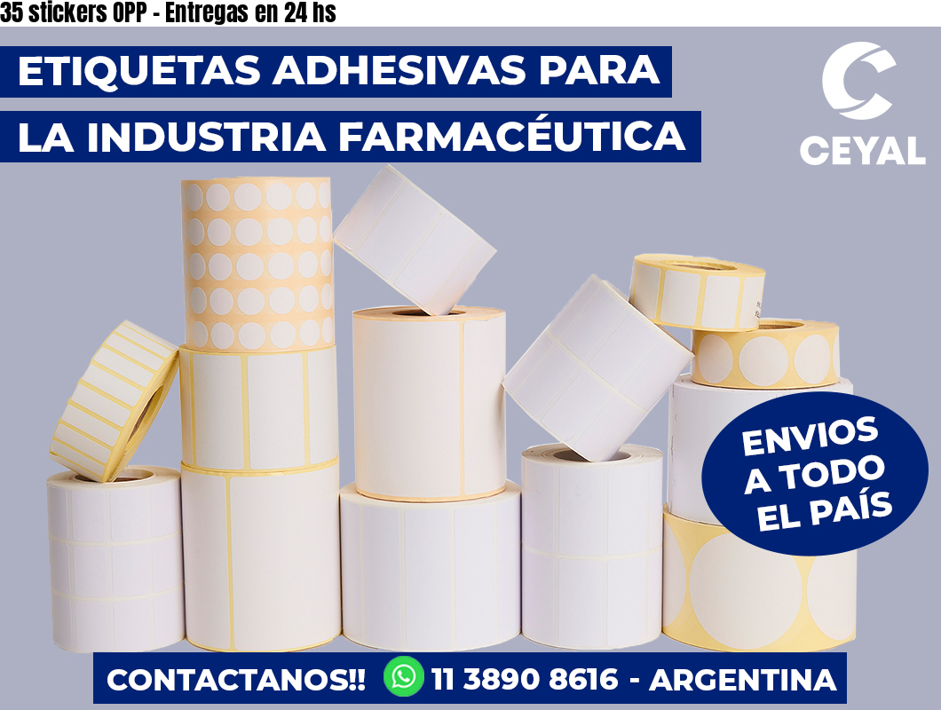 35 stickers OPP – Entregas en 24 hs