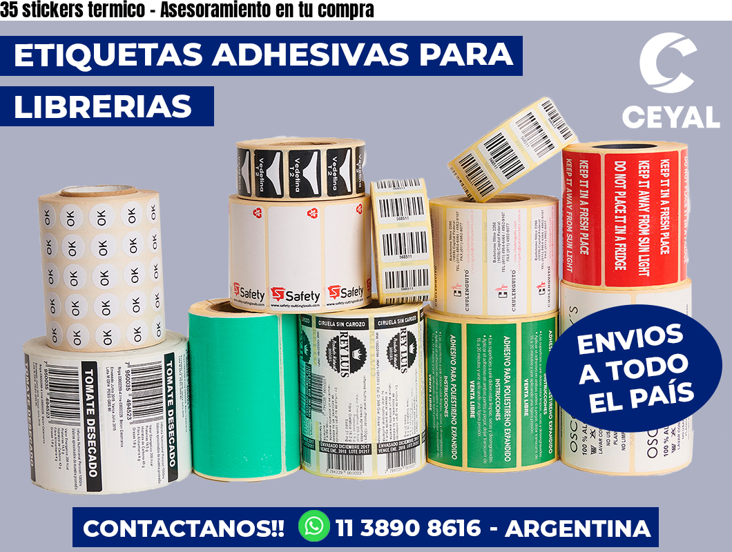35 stickers termico - Asesoramiento en tu compra