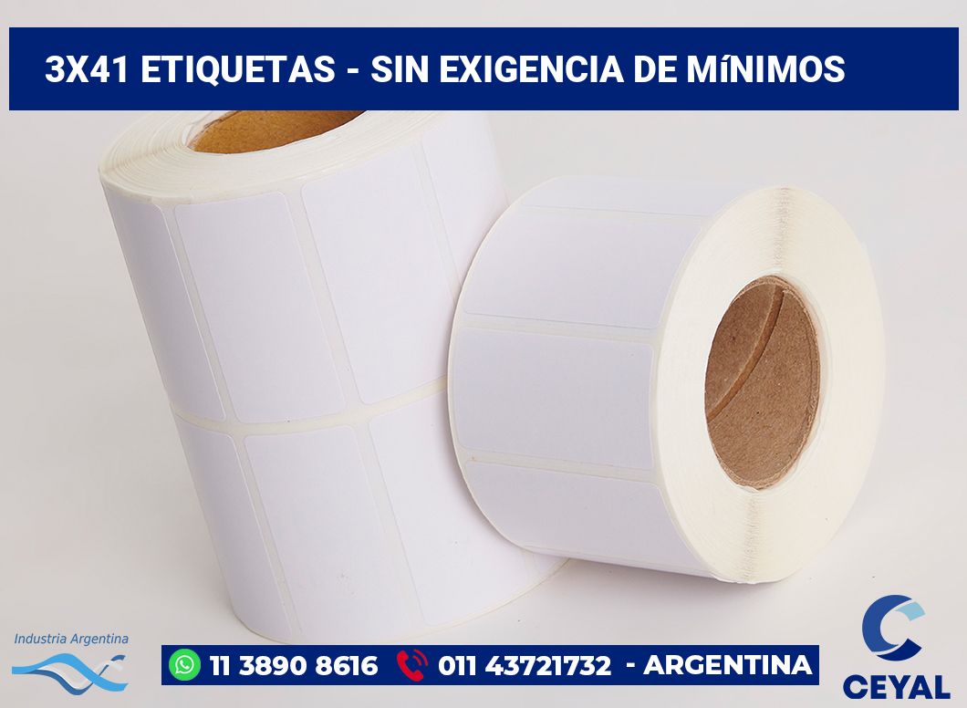 3x41 Etiquetas