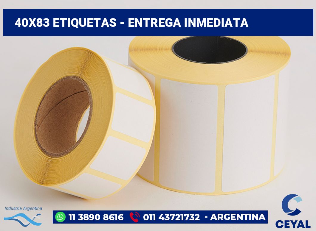 40×83 Etiquetas