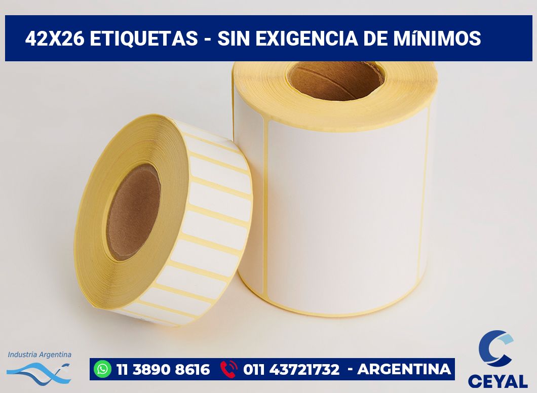 42×26 Etiquetas