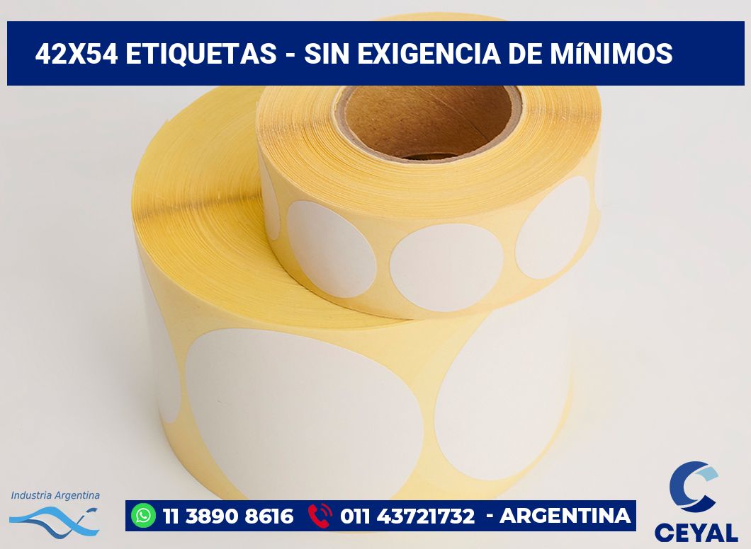 42x54 Etiquetas