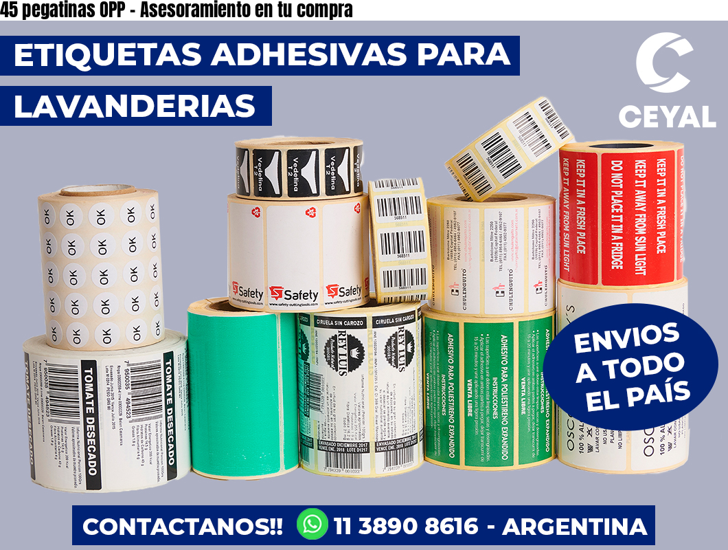 45 pegatinas OPP – Asesoramiento en tu compra