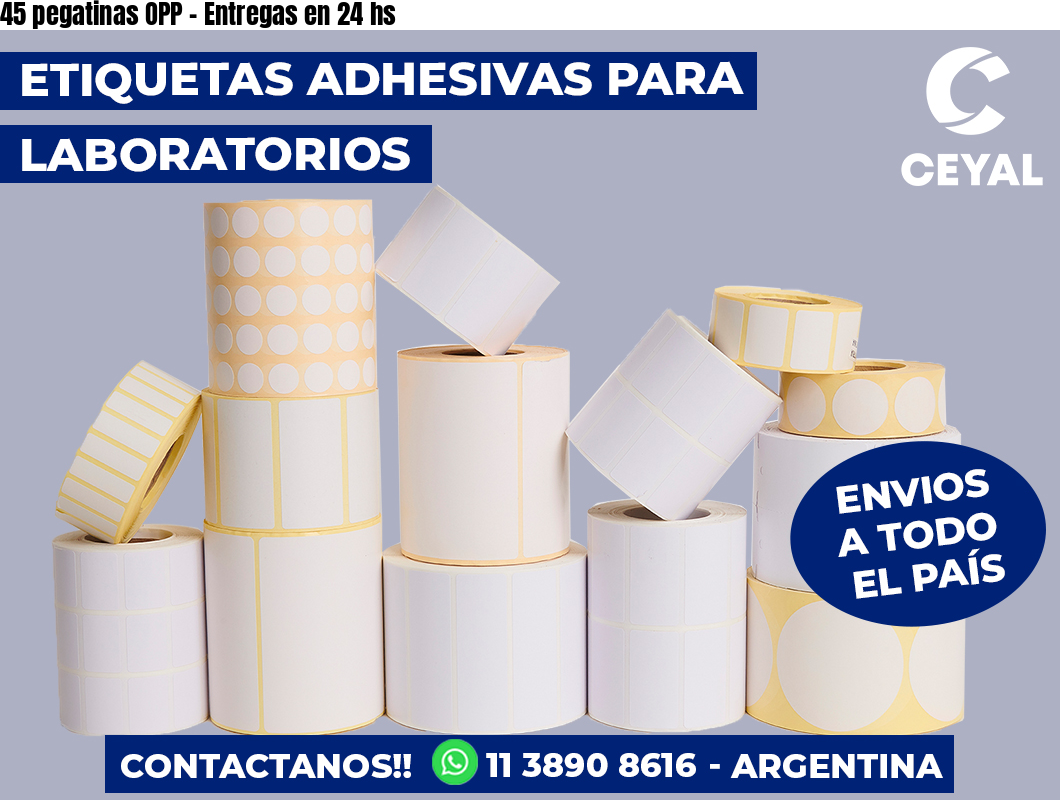 45 pegatinas OPP - Entregas en 24 hs