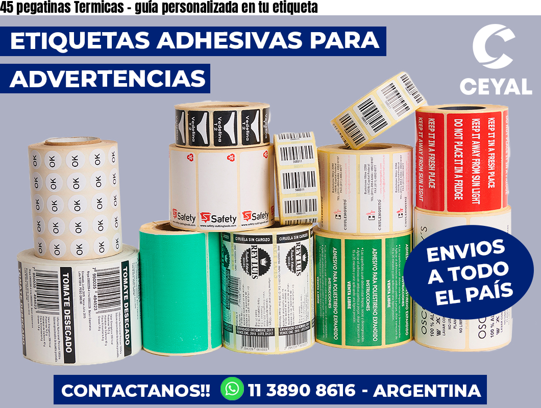 45 pegatinas Termicas – guía personalizada en tu etiqueta