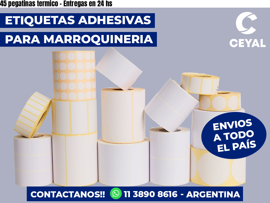 45 pegatinas termico – Entregas en 24 hs