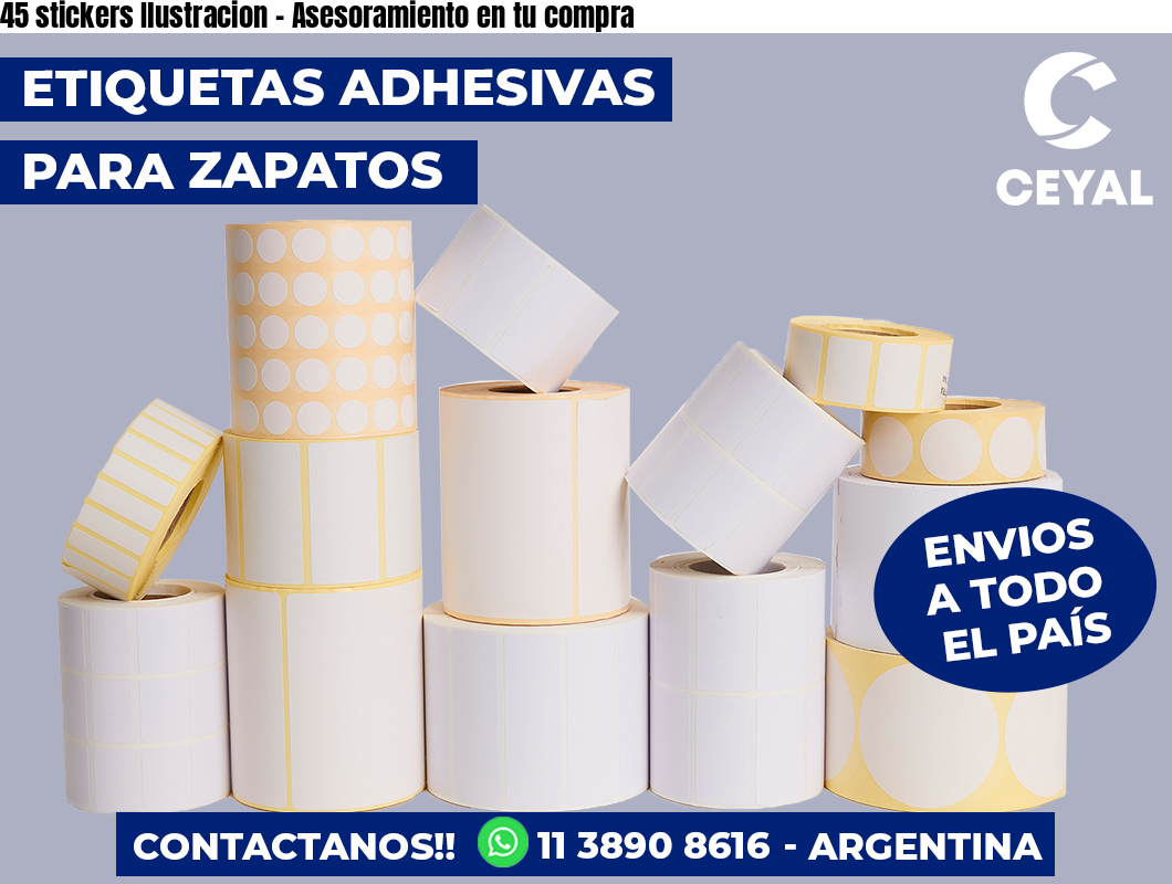 45 stickers Ilustracion – Asesoramiento en tu compra