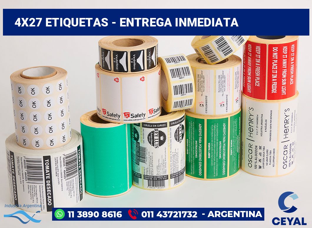 4x27 Etiquetas