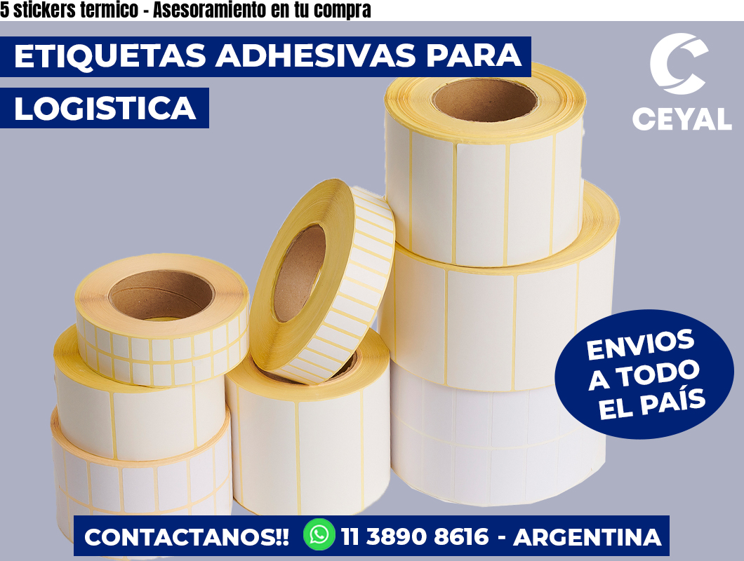 5 stickers termico – Asesoramiento en tu compra