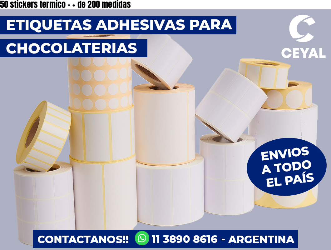 50 stickers termico – + de 200 medidas