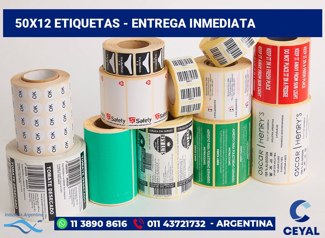 50x12 Etiquetas
