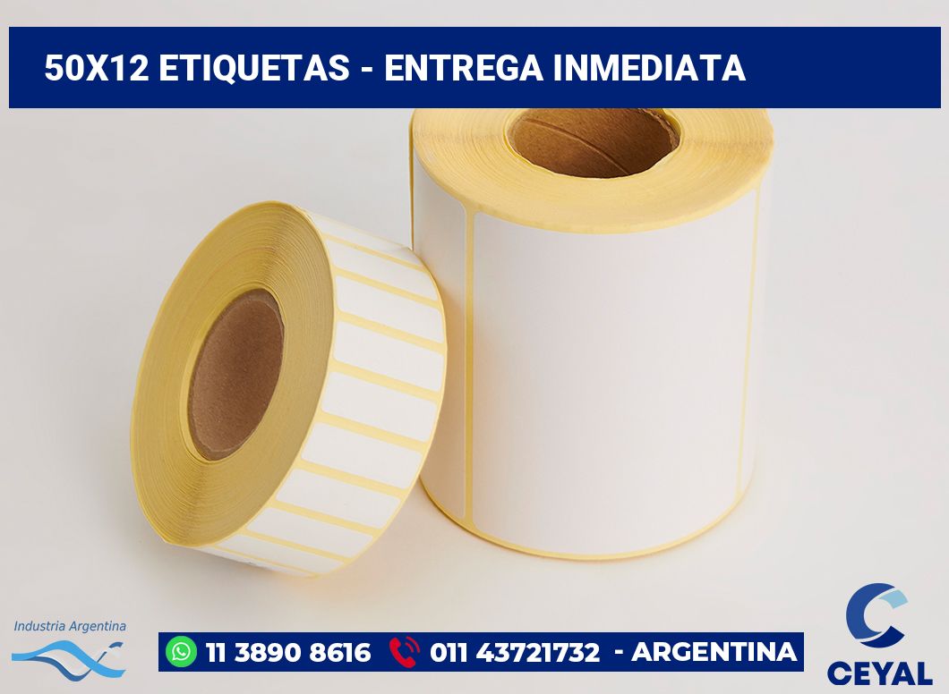 50×12 Etiquetas