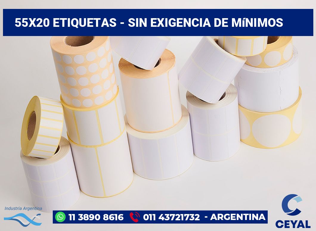 55×20 Etiquetas