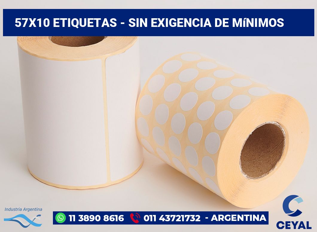 57x10 Etiquetas