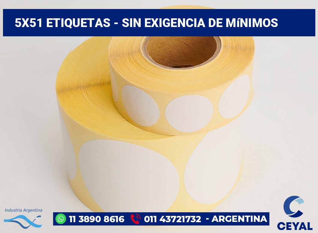 5x51 Etiquetas