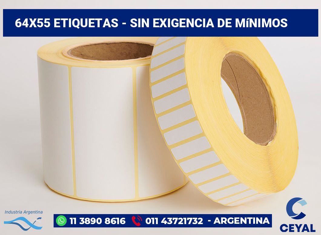 64×55 Etiquetas