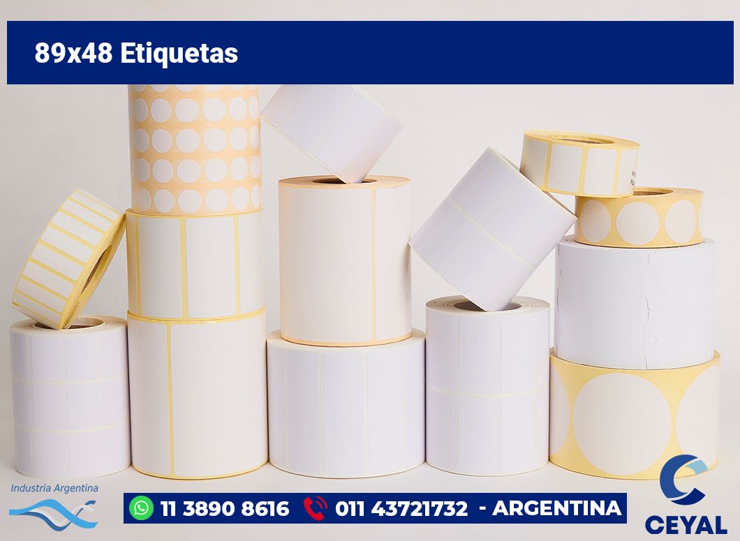 89x48 Etiquetas