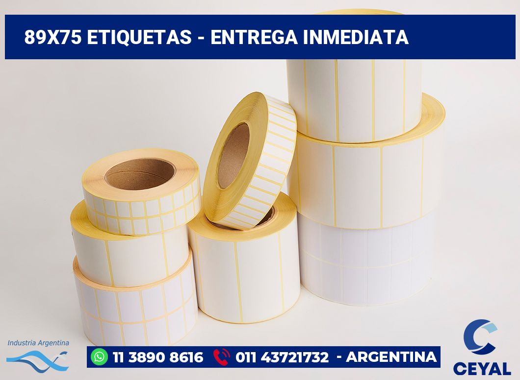 89x75 Etiquetas