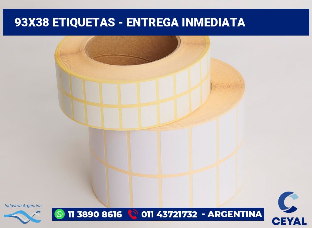 93x38 Etiquetas