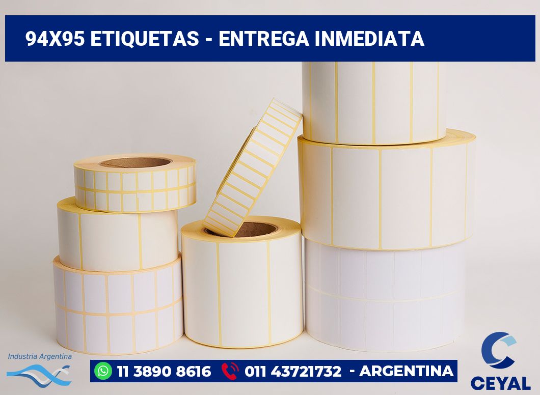 94×95 Etiquetas