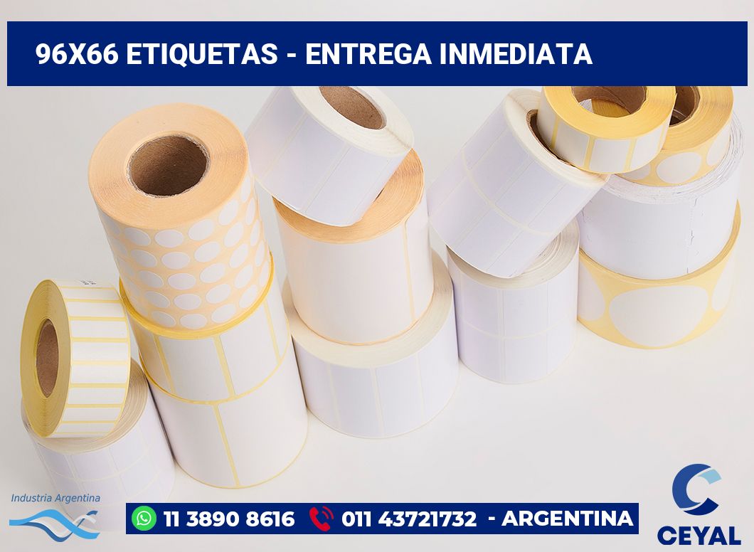 96×66 Etiquetas