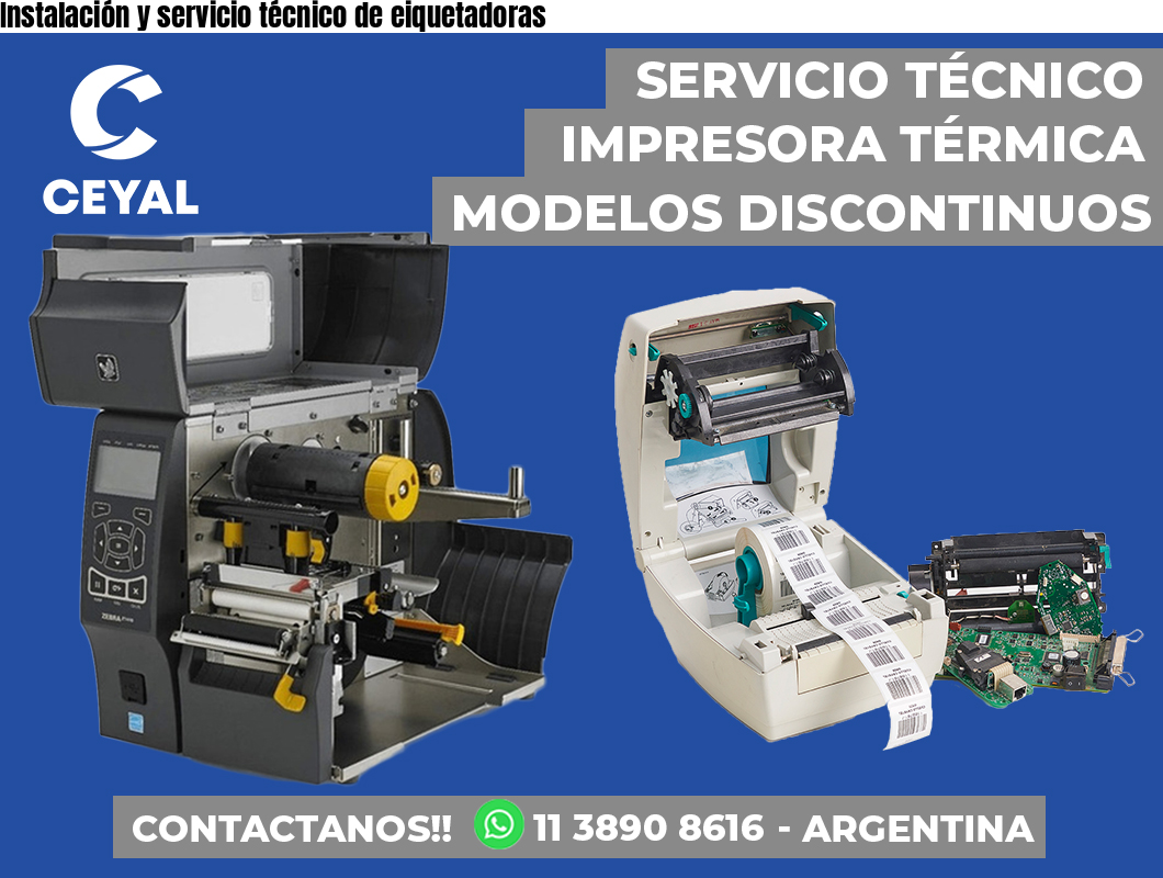 Instalación y servicio técnico de eiquetadoras