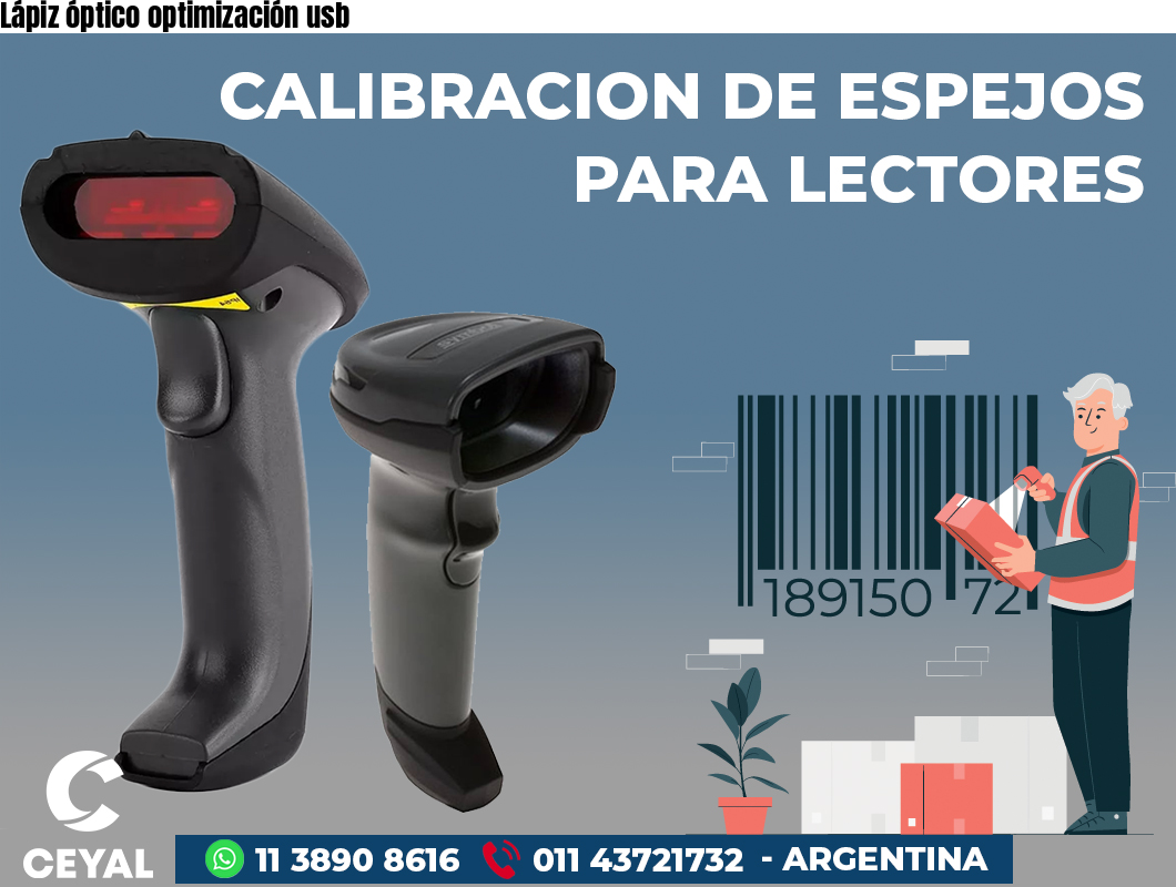 Lápiz óptico optimización usb