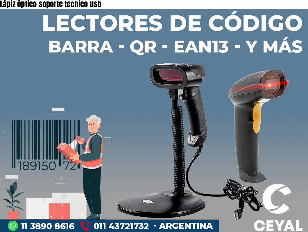 Lápiz óptico soporte tecnico usb