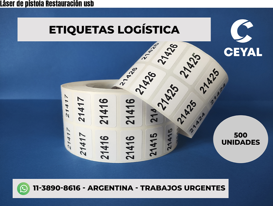 Láser de pistola Restauración usb