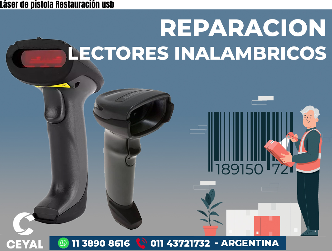 Láser de pistola Restauración usb